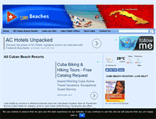 Tablet Screenshot of cuba-beaches.com